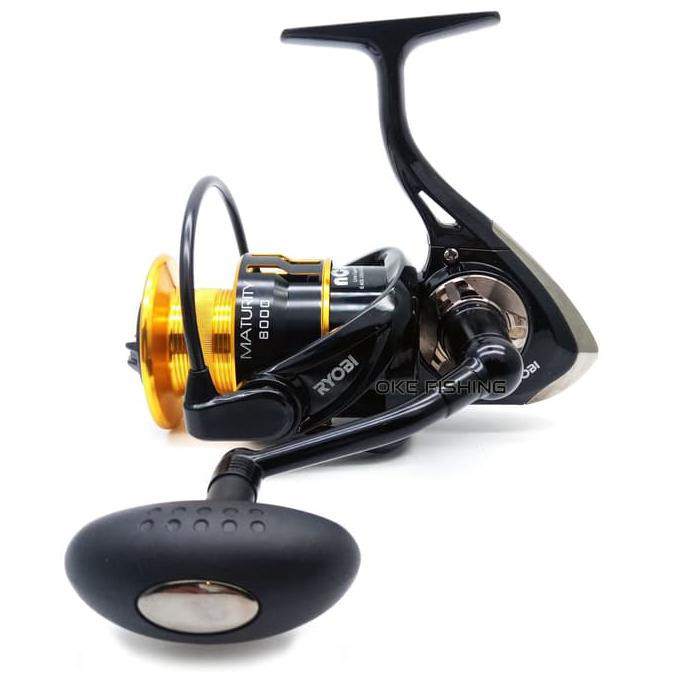 Reel Pancing Ryobi Maturity 8000 + power handle 5bb "HARGA PROMO"