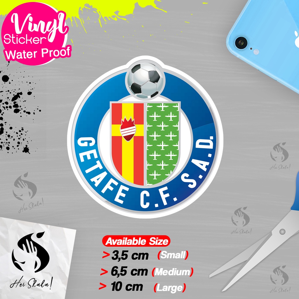 

Stiker Getafe Klub Sepak Bola Liga Spanyol Sticker Logo Satuan Bahan Anti Air