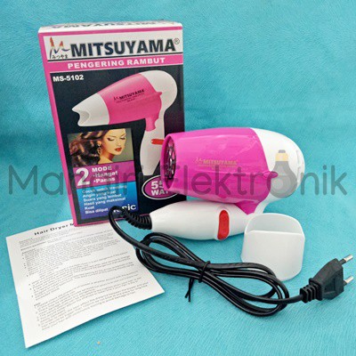 Hair Dryer Travel Mitsuyama MS-5102 / Pengering rambut Lipat