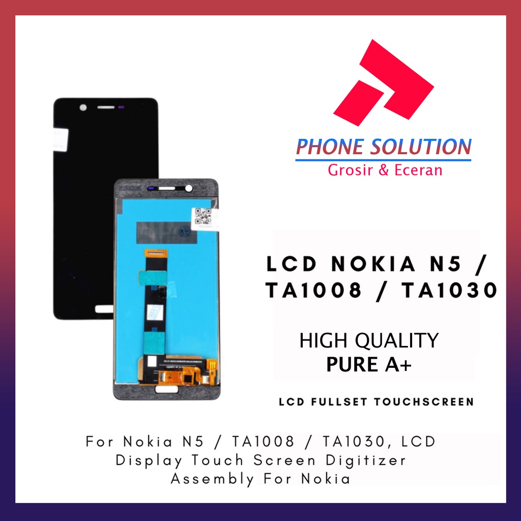 LCD Nokia N5  LCD Nokia TA1008  LCD Nokia TA1030 Fullset Touchscreen // Supplier LCD Nokia N5 - Garansi 1 Bulan