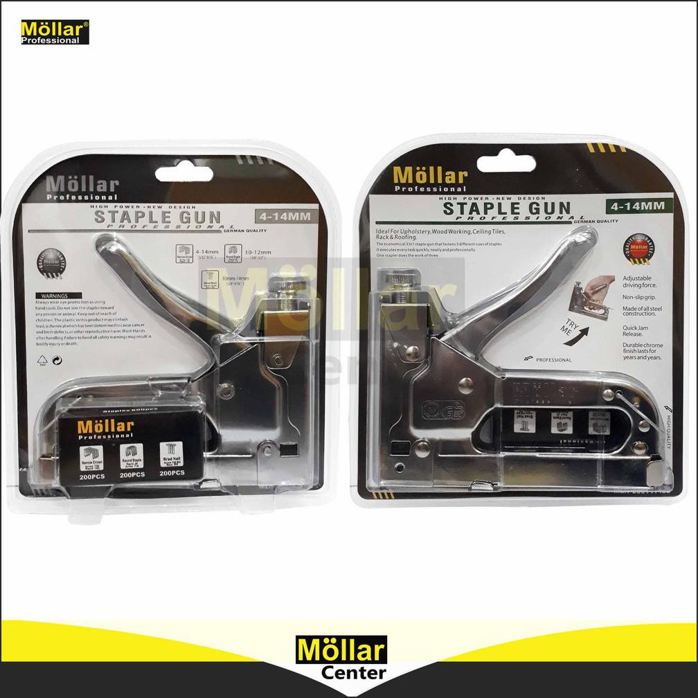 

( BISA COD ) Staple Gun 3 in 1 Staples Tembak Stapler Hekter Heckter Nail Jok Tacker Mollar STOK