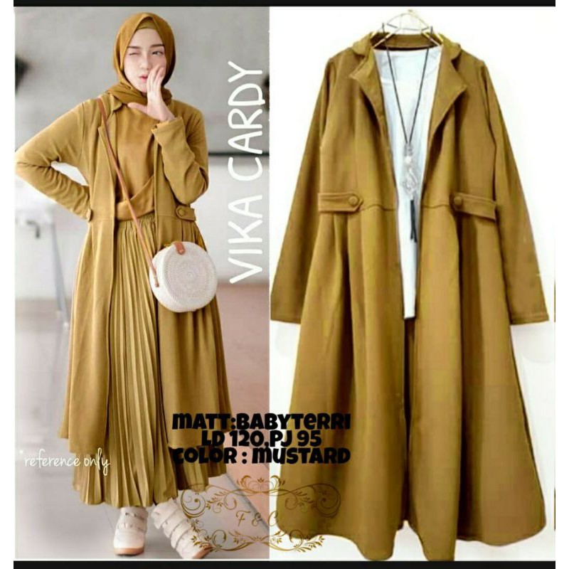 PCS OUTER CARDI RIFKA VIKA BABYTERRY FE FASHION PAKAIAN WANITA
