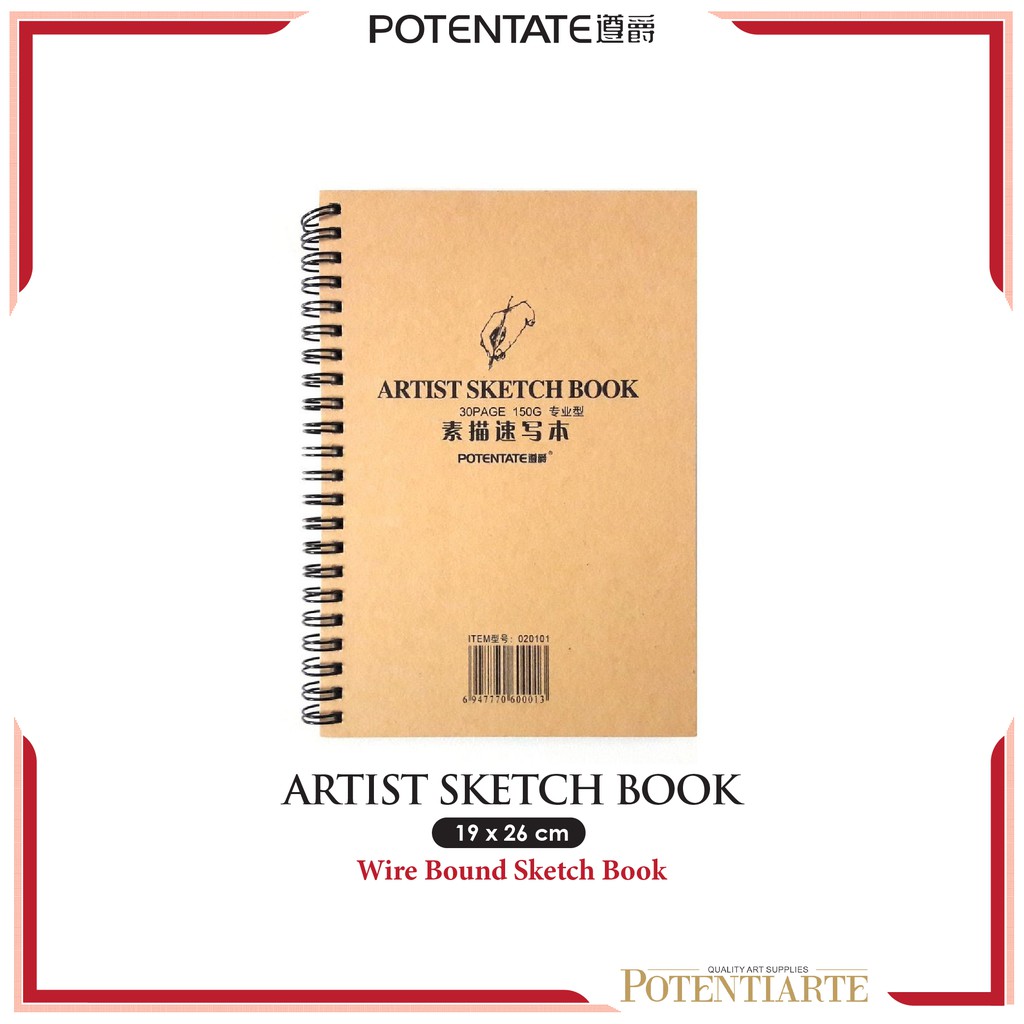 

Buku Sketsa Potentate Artist 19x26cm Wire Bound Sketchbook