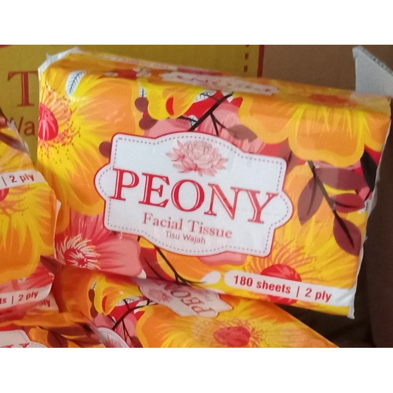 Tisu facial nice 180 sheet 2 ply dan peony dan besmarttis 180sheet montis 150-2