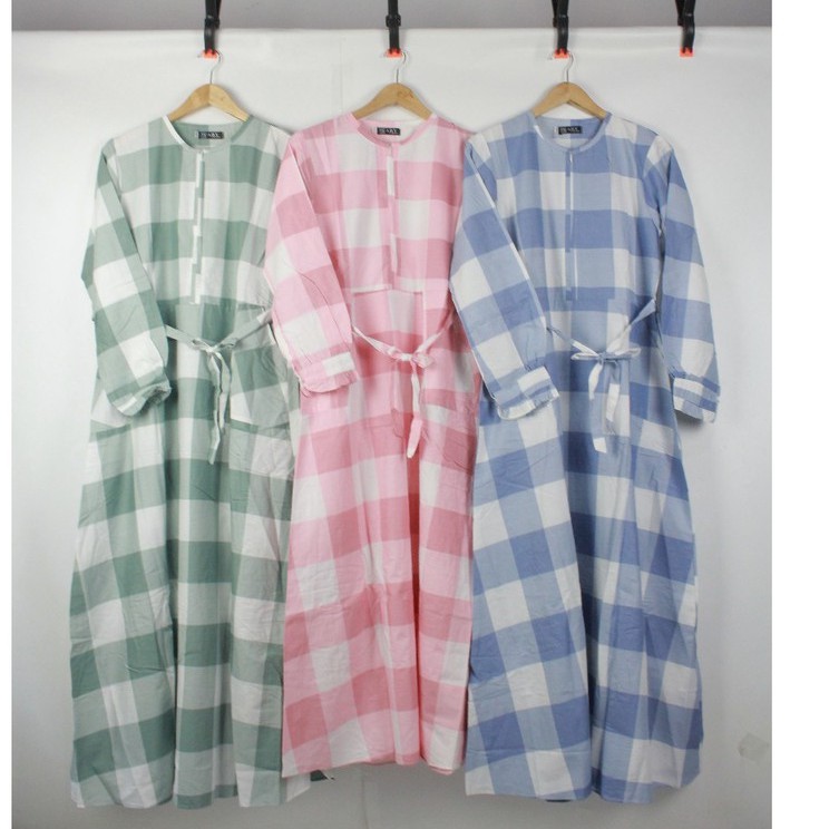 Gamis VIANKA katun jepang size M L XL baju busana muslim wanita terbaru