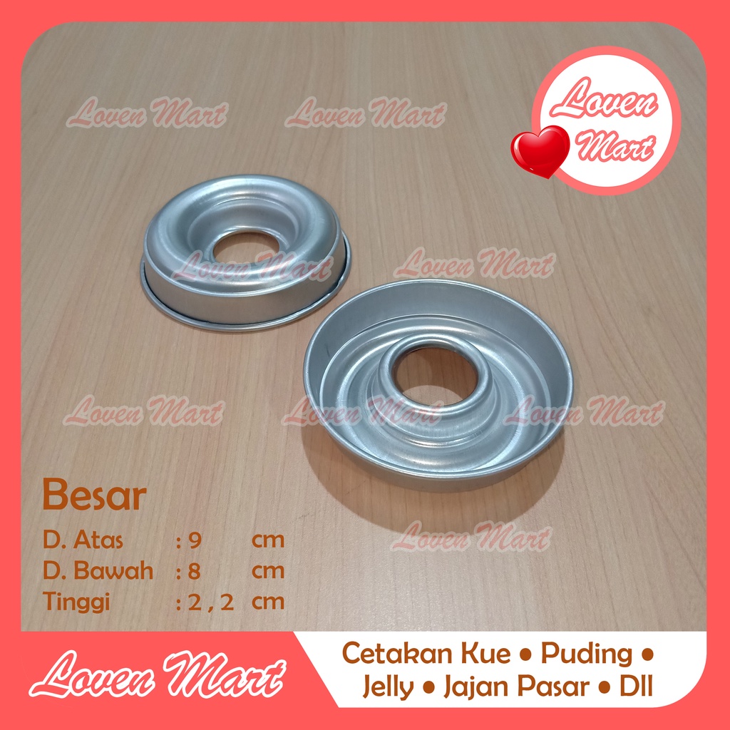 1 LUSIN CETAKAN BROWNAT BESAR - CETAKAN KUE TULBAN MINI - CETAKAN KUE DONAT BULAT - CETAKAN KUE DONA