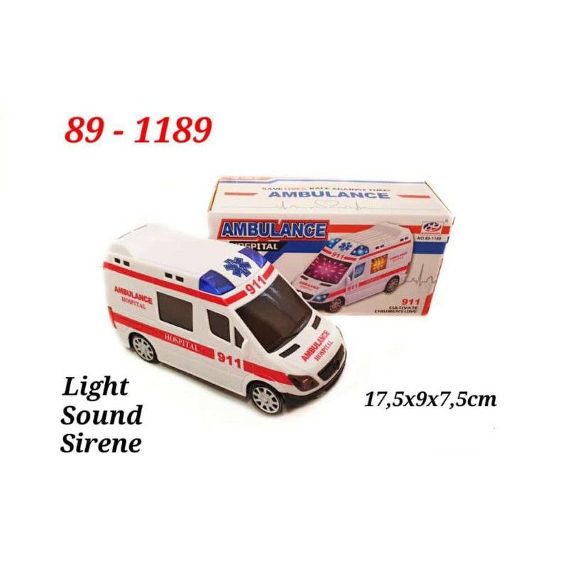 MAINAN MOBIL AMBULANCE BATERE