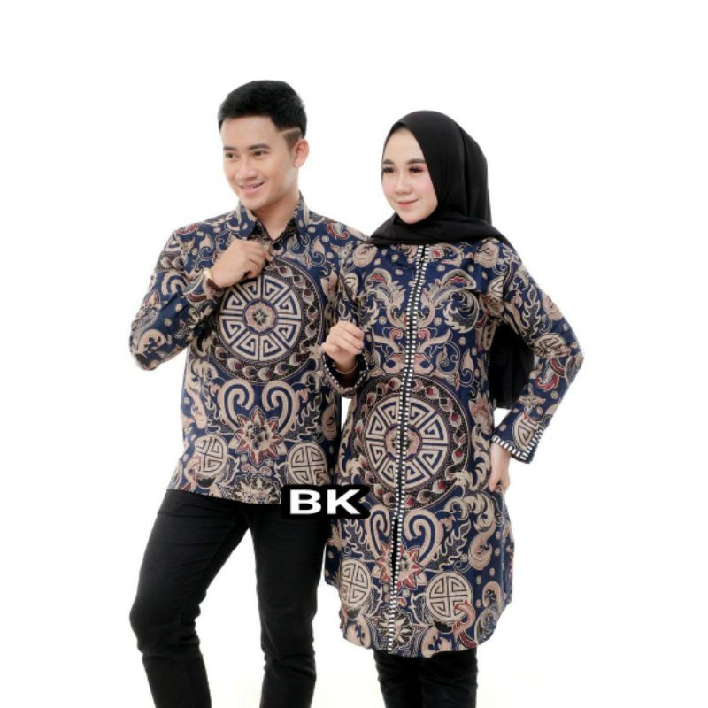 BISA COD M L XL XXL Jumbo //Batik Wanita BKstore Nahla // Baju batik wanita// TUNIK