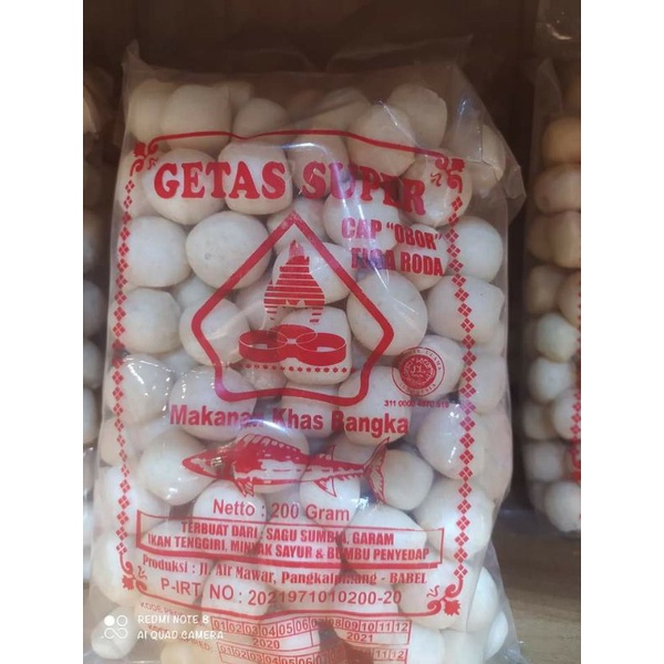 

kerupuk Getas bangka