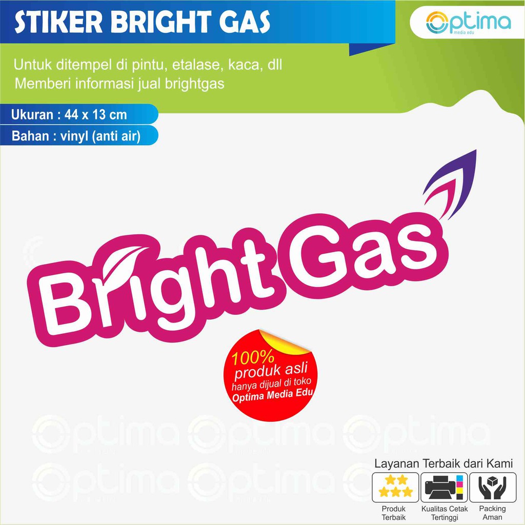 

STIKER BRIGT GAS UNTUK TOKO DLL