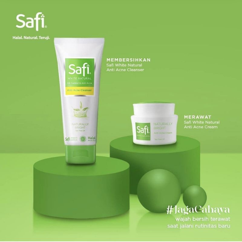 Safi Naturals Acne Series All Variant Acne Clarifying Cleanser 50gr 100gr l Mattifying Moisturizer Anti Acne Cream 20gr