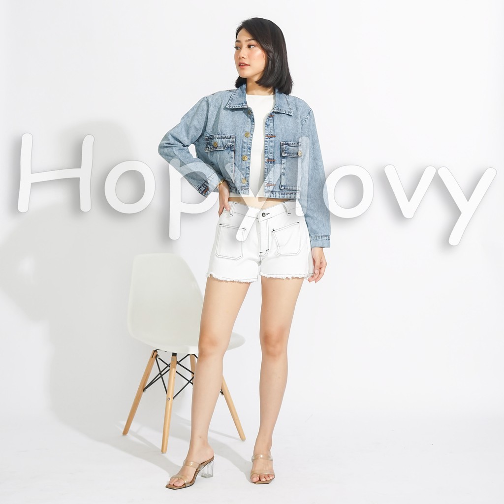 Celana Pendek Wanita | Hot Pants Jeans | Jeans Pendek Wanita Lowrie - HOPYLOVY