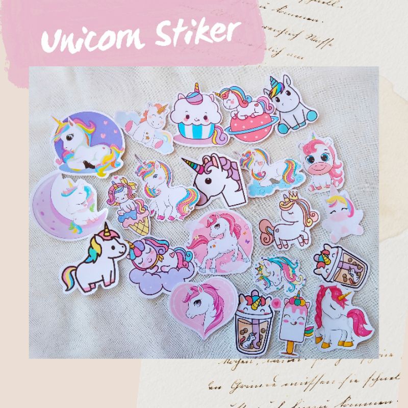 

STIKER DECORATION SCRAPBOOK UNICORN SERIES