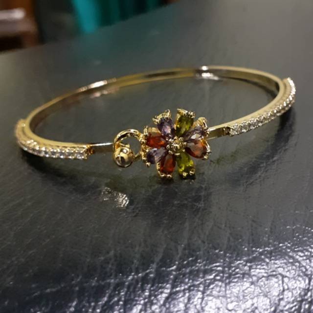 Gelang wanita lapis emas 24karat