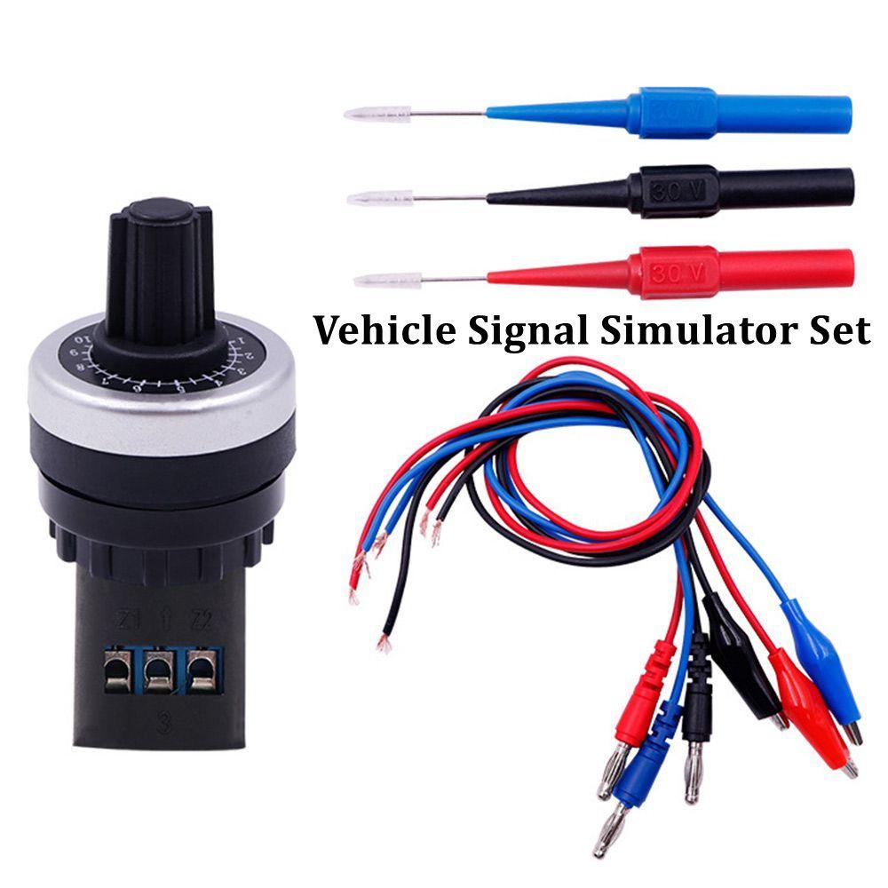 Populer Auto Car Circuit Tester Mudah Dioperasikan 12V Sinyal Tahanan Simulasi Alat Diagnostik Sirkuit Simulator Alat Diagnostik