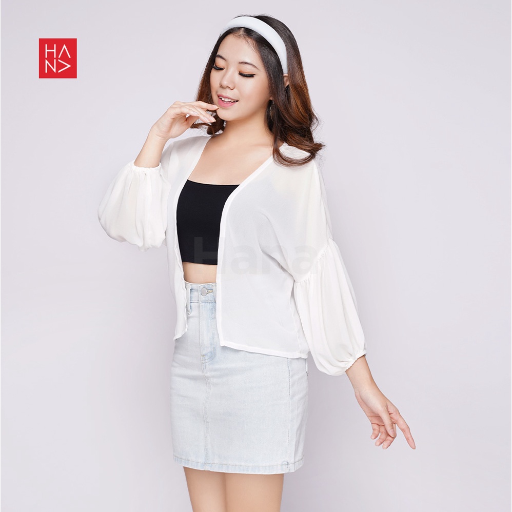 HanaFashion JKT - Kyara Cardigan Balloon Sleeve / Outer Wanita Korean Style - JK039