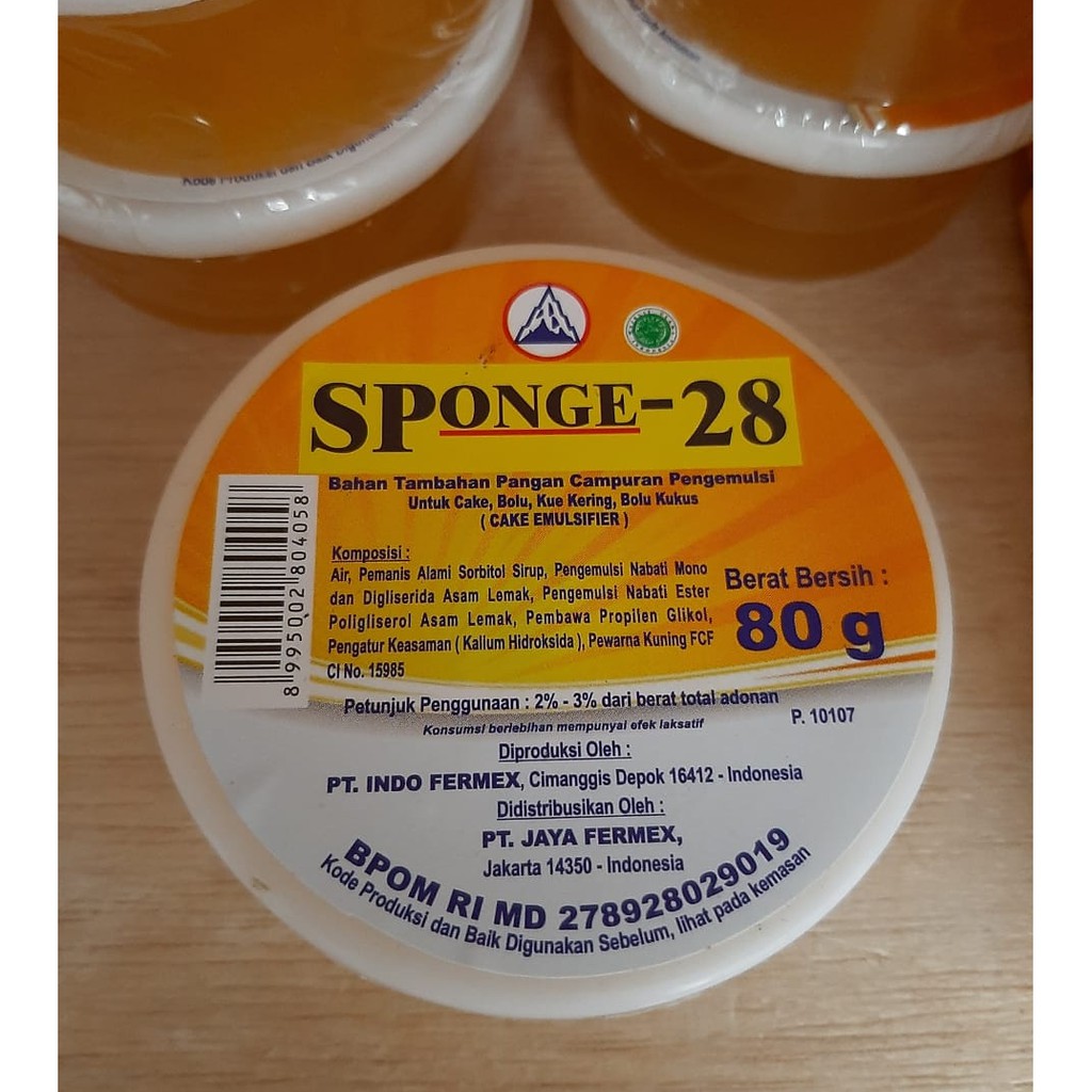 SP Sponge 28 Kemasan 80 gram - Emulsifier - Bahan Kue