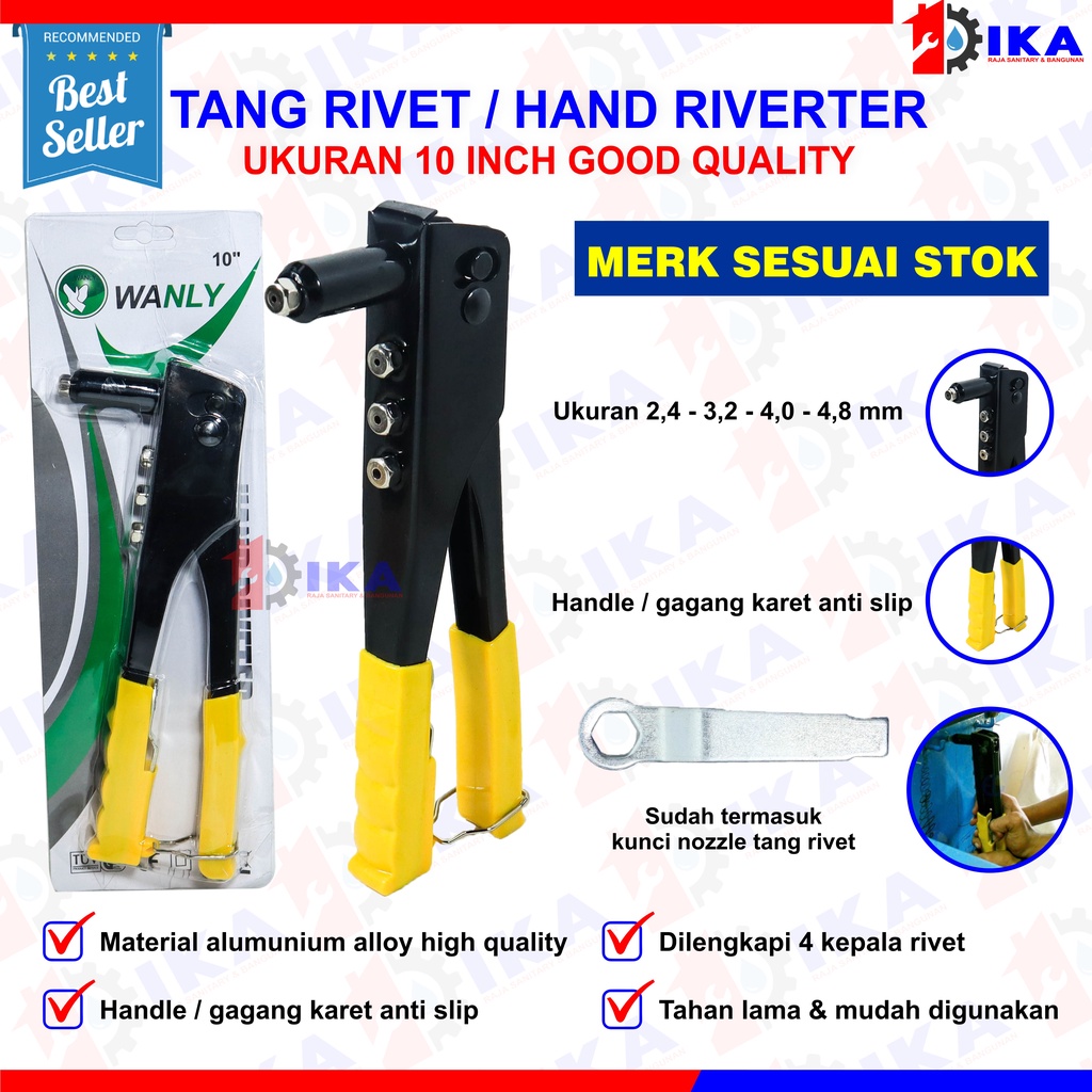 Tang Rivet 9.5 Inch | tang Ripet Paku Tembak 9,5 inci - Hand Riverter