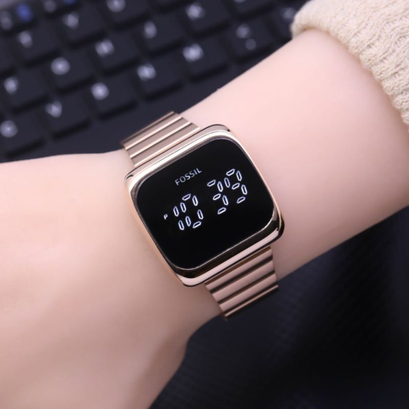 JAM TANGAN WANITA FOSS DIGITAL LAYAR SENTUH