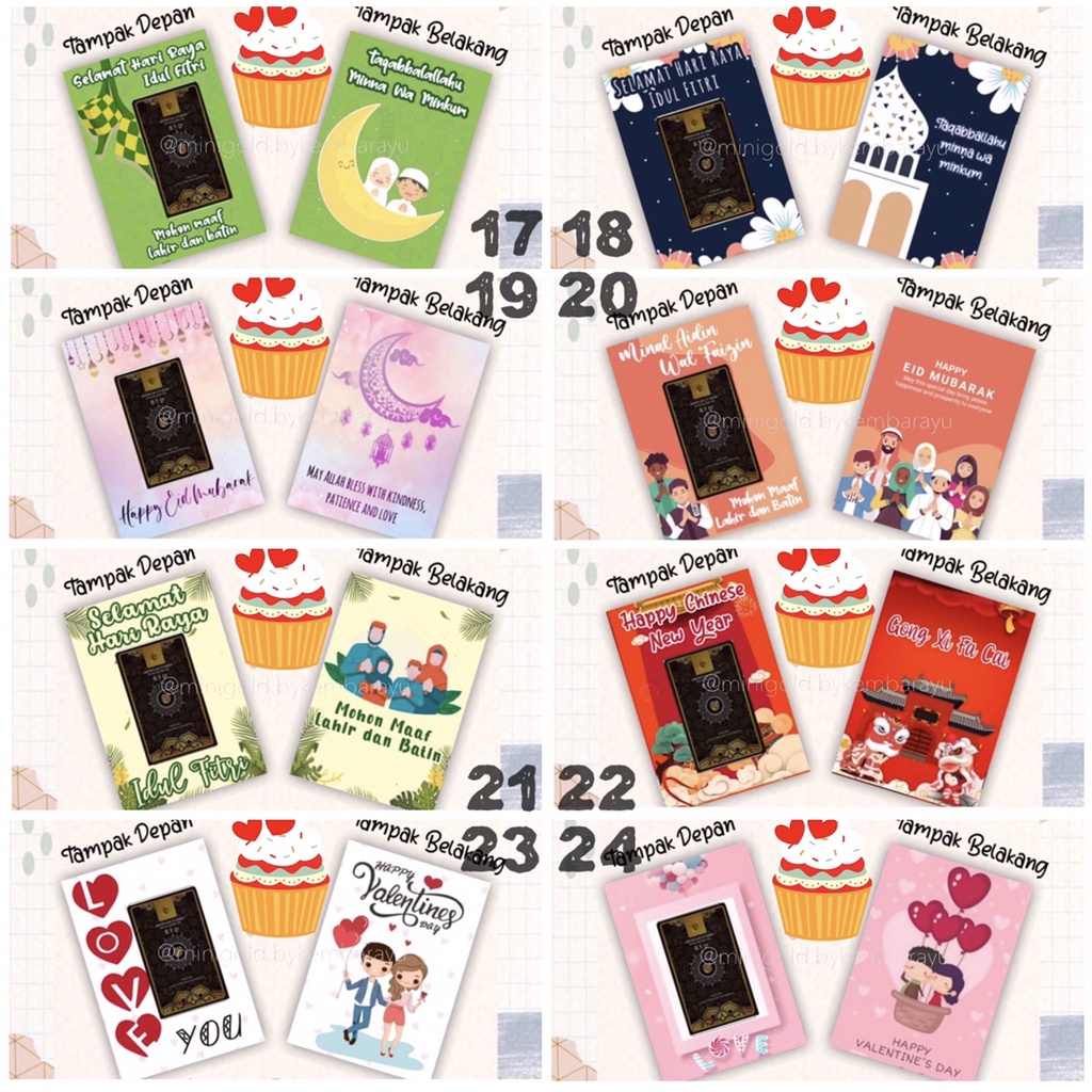 (FREE AMPLOP GIFT SERIES) Logam Mulia Antam emas 24 karat 0.5 1 2 3 gram-4