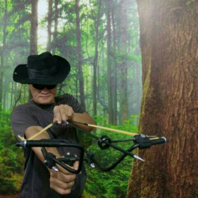 KETAPEL PANAH New Catapult Bow 3in One CROSS Slingshot Bisa  Beberapa Posisi Tembak 40x48x22cm