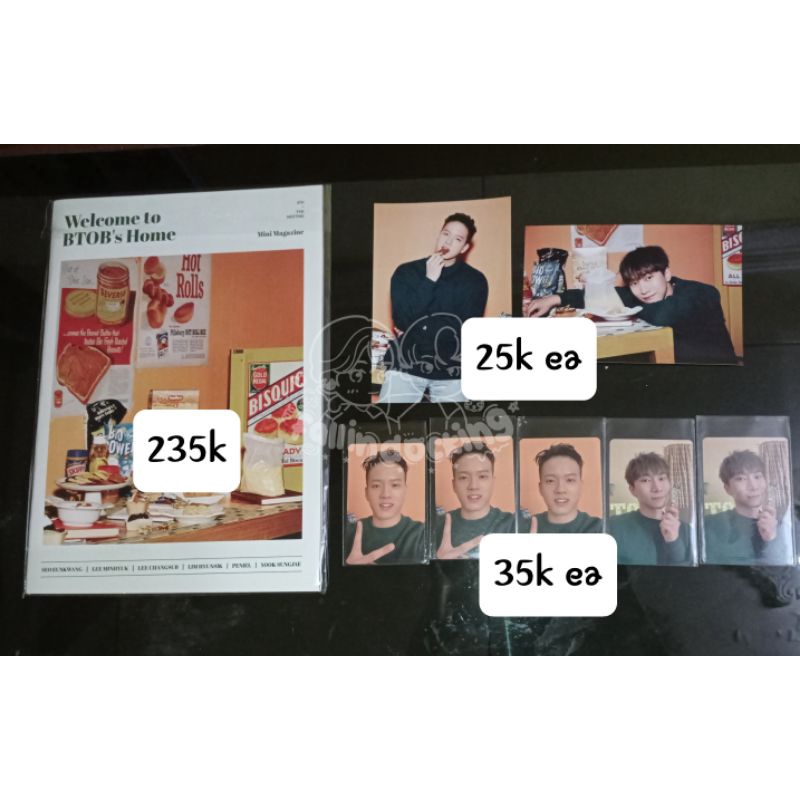 BTOB FAN MEETING WELCOME TO BTOB'S HOME MERCHANDISE PC PHOTO CARD MINI MAGAZINE