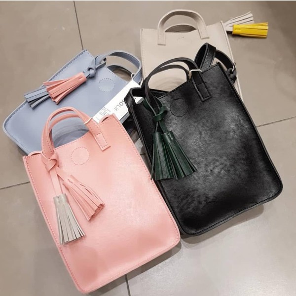 Jual miniso official crossbody big bag Indonesia