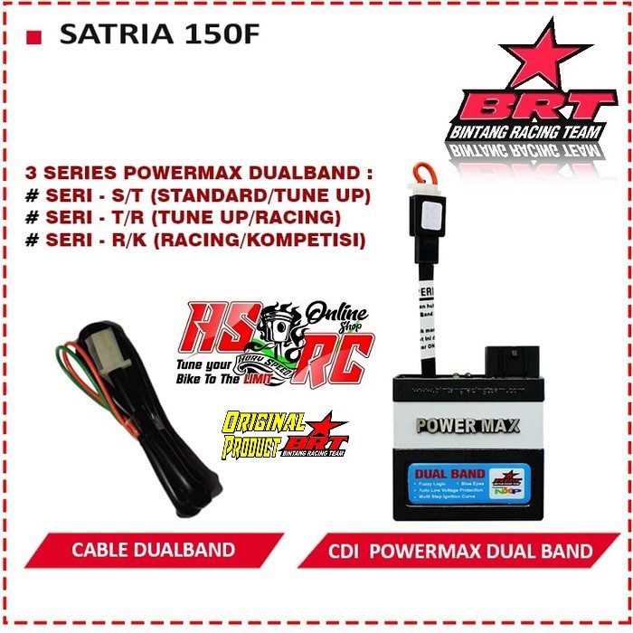 CDI Racing BRT POWER MAX Dual Band Suzuki Satria 150 F Lama Built Up Harian Balap Tune Up CDI FU