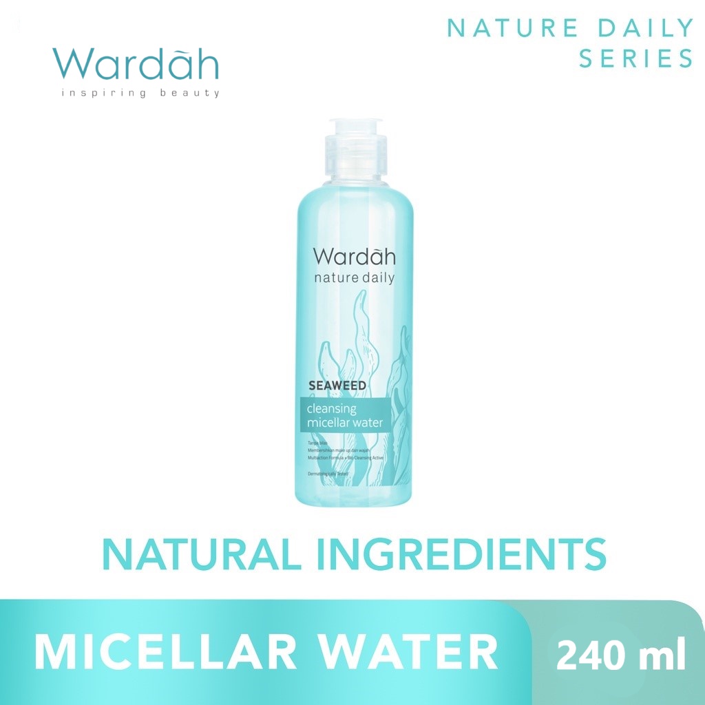 ⭐️ Beauty Expert ⭐️ wardah Nature Daily Seaweed Cleansing Micellar Water - Micellar Water Dengan Seaweed