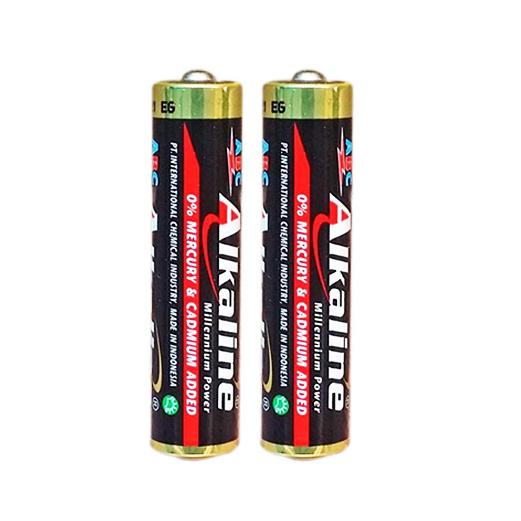 Baterai ABC Alkaline AA A2 dan AAA A3 Satu Set isi 2pcs