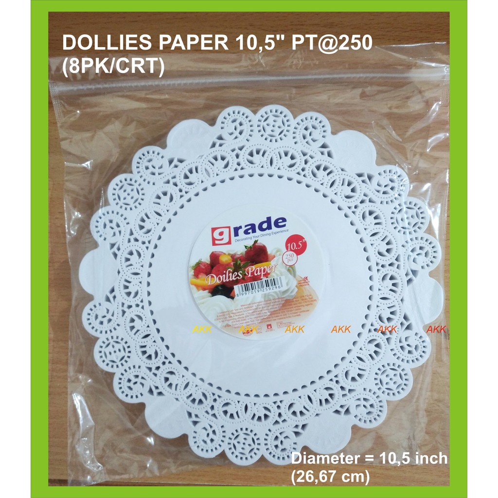 

Kertas Renda Doilies Paper 10,5 Inch Putih (250 Pcs)