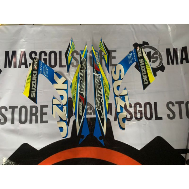 Striping Satria Fu Facelift 2014-2015 Biru