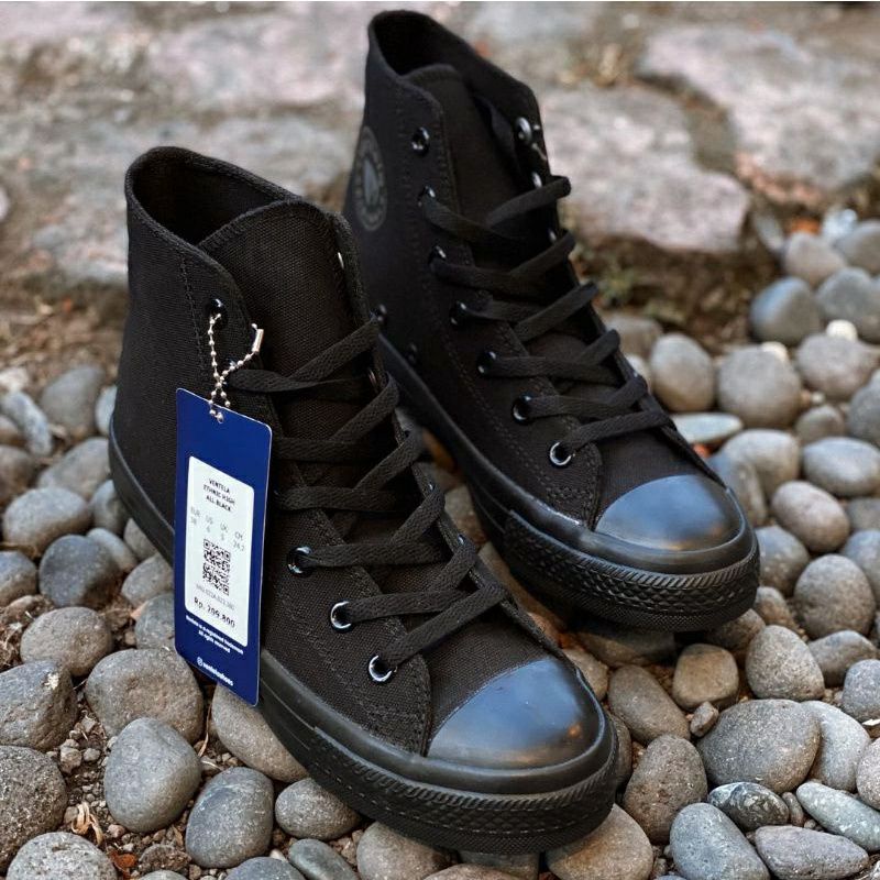 Ventela 70s Ethnic High All Black