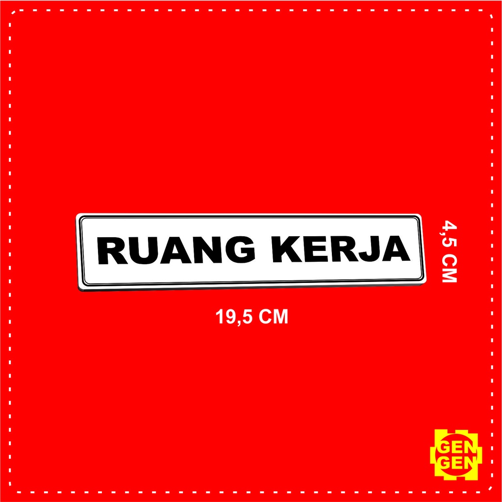 

RUANG KERJA - KARET 2MM