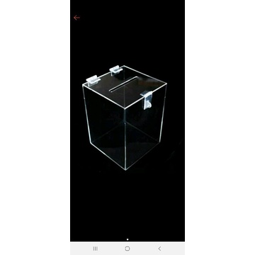 

kotak amal undian saran akrilik 20x20x30