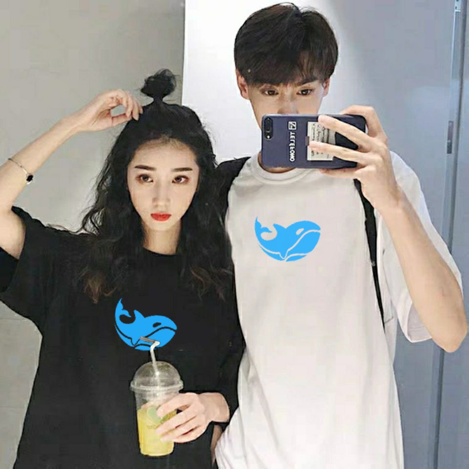 couple kaos keren baju pasangan simple premium distro tumblrtee Whale Paus