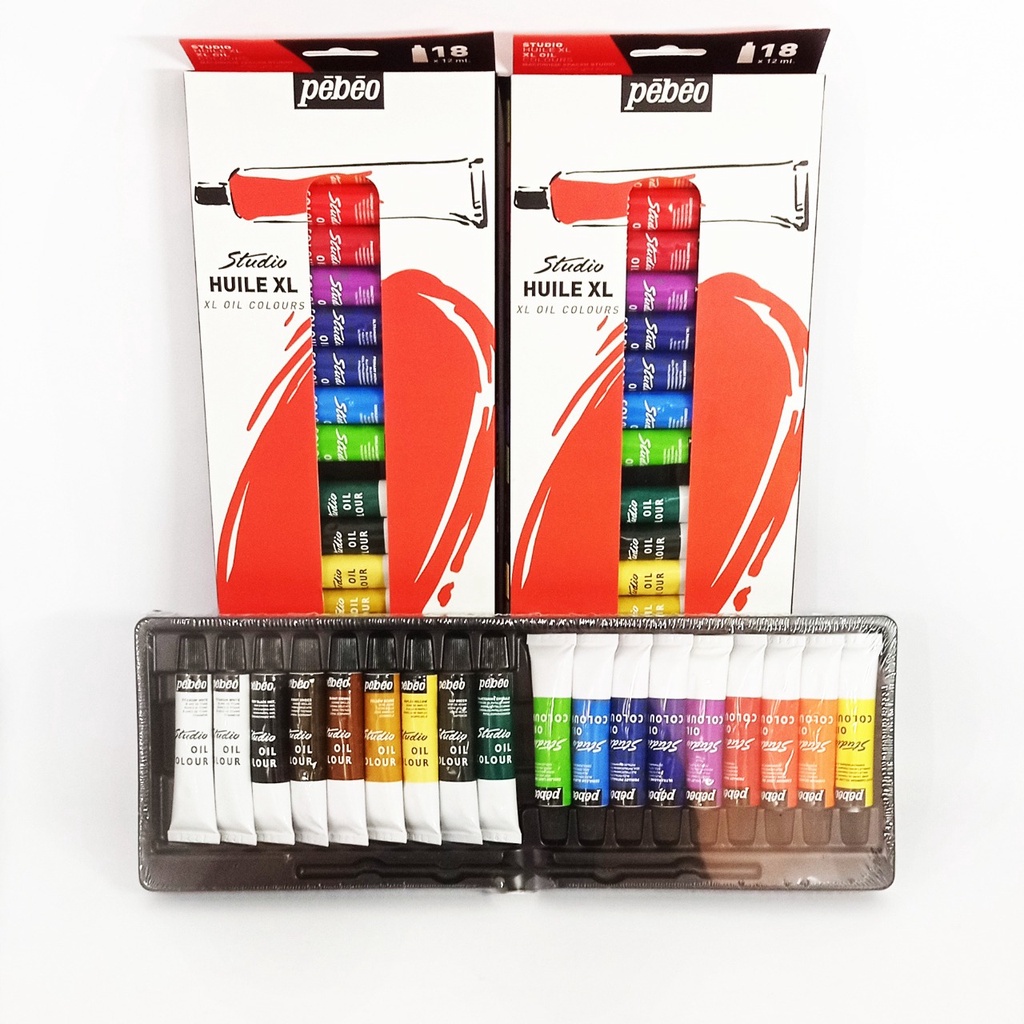

Cat Minyak Pebeo Studio Oil Paint 18x12ml Tube Set
