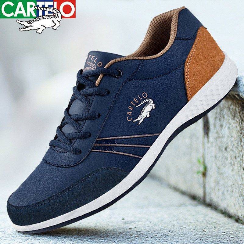 superselleryouke Pria Berlari Sepatu Bernapas Nyaman Sneakers Cartelo Outdoor Sepatu Lari Olahraga