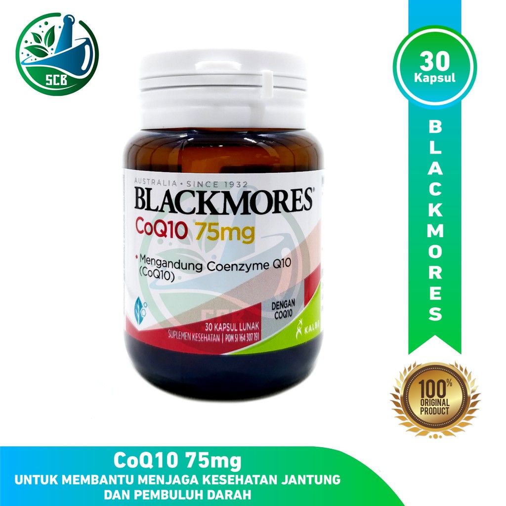 Blackmores CoQI0 75mg isi 30 - Suplemen Kesehatan Jantung
