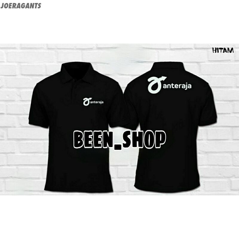 POLOSHIRT KAOS KRAH ANTERAJA / BAJU KAOS KRAH ANTERAJA TULISAN PUTIH joeragants