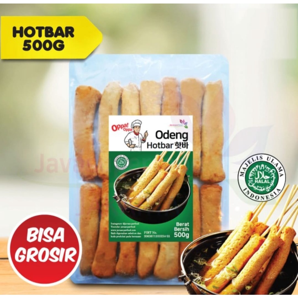 Oppa Odeng Oden Hotbar Eomuk Korea Fish Cake 500g Halal