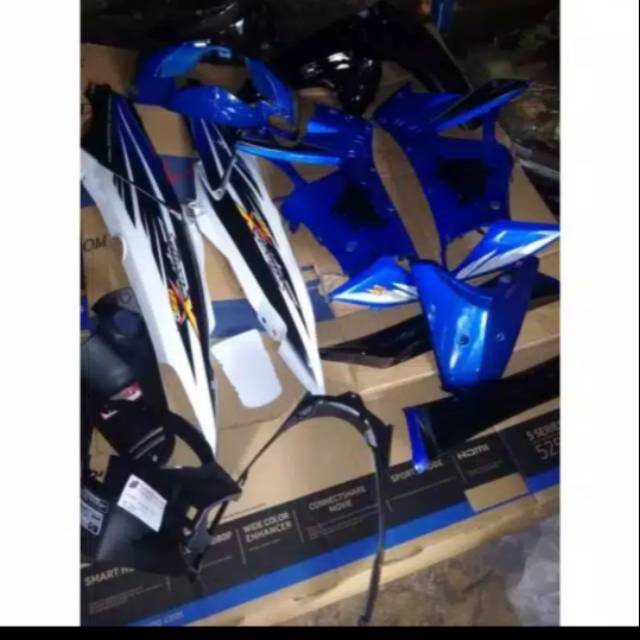 Full set body Supra X 125 Lama biru