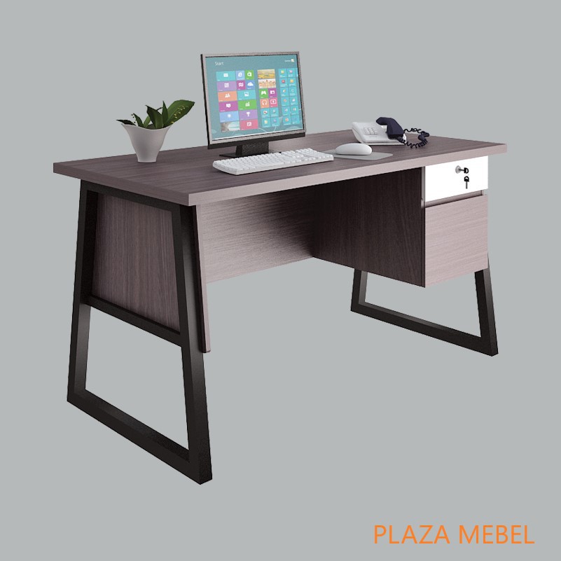 Meja Tulis Kantor / Kerja Office Table OT 122 Besi Siantano
