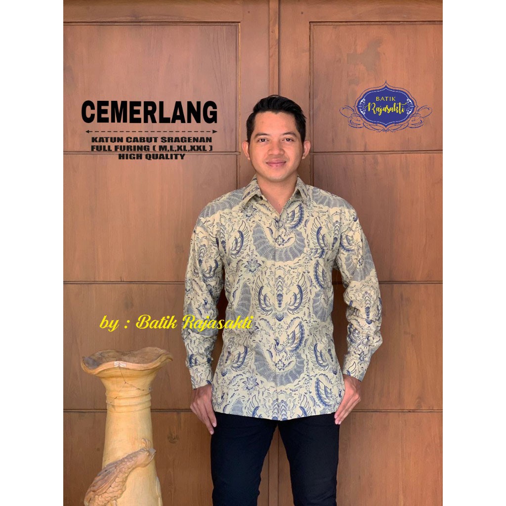 Kemeja Batik Cemerlang Lengan Panjang | Hem Batik