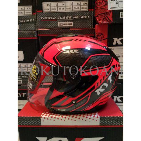 helm kyt kyoto super fluo carbonized edt
