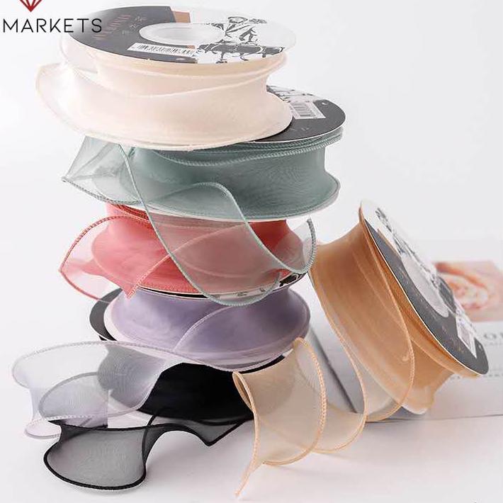 

1ROLL Pita Ribbon Fishtail 4cm - Pita Gelombang - Pita Kado PS016