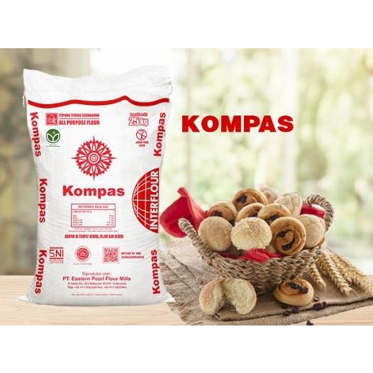 

vikriyansatyaveta5694 Tepung Terigu Kompas 25 kg TERLARIS TERPERCAYA ORIGINAL