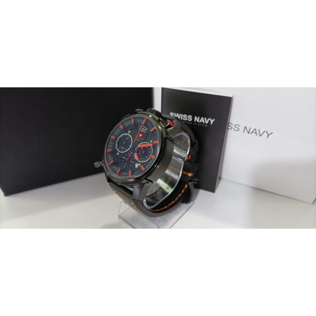 Jam tangan pria sport Swiss Navy 8919 original