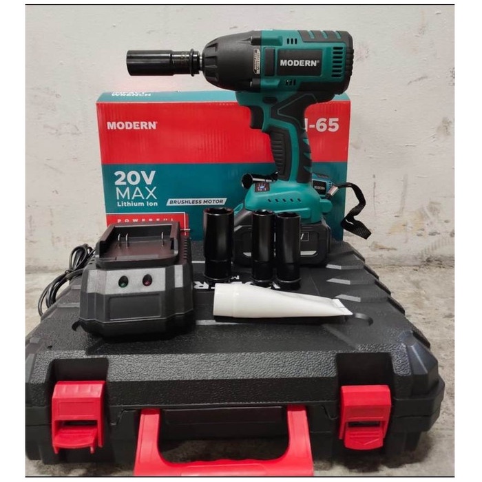 MODERN M65 IMPACT WRENCH CORDLESS - ALAT BUKA BAUT M-65 -BOR IMPACT