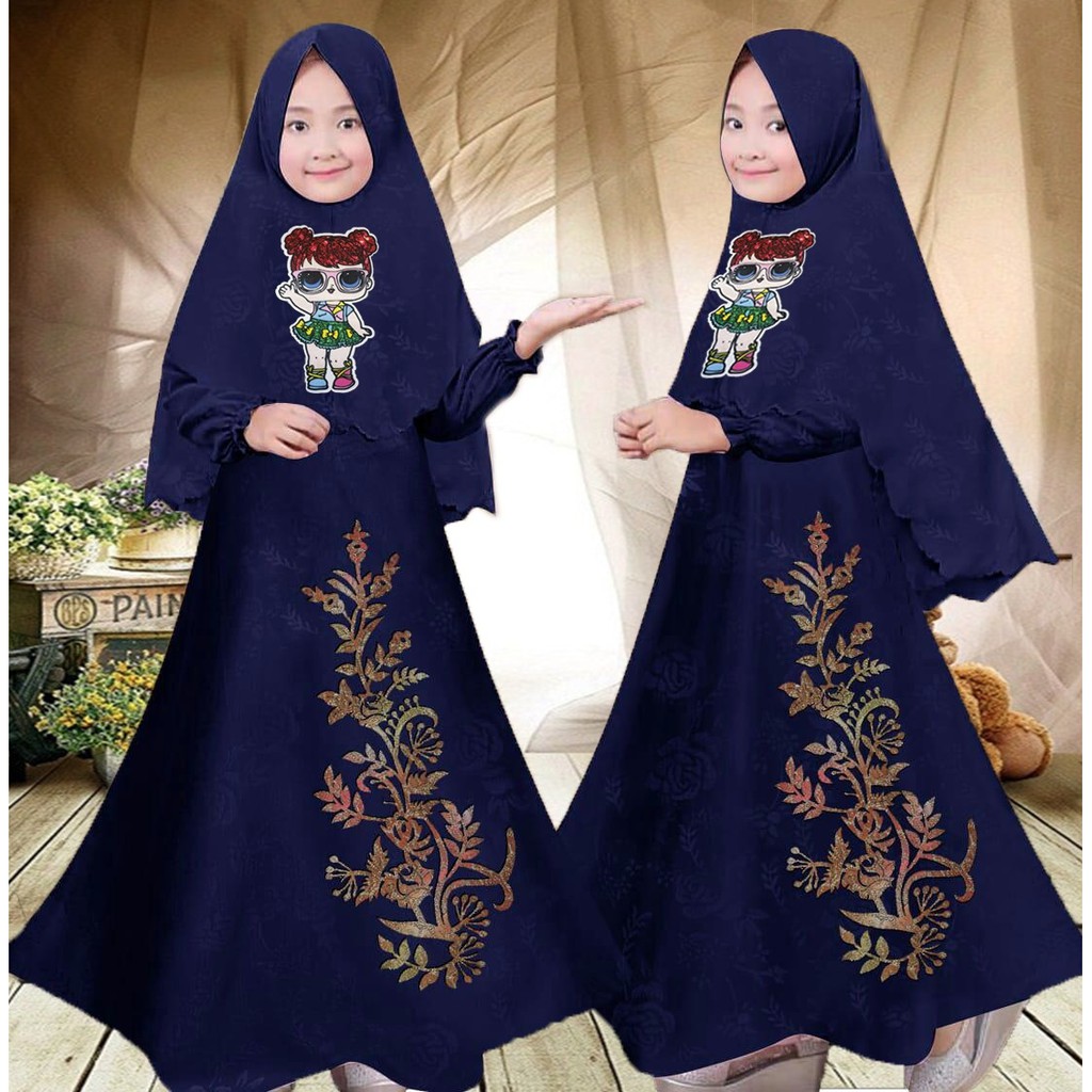 HOPYLOVY - Gamis LED Anak Bunga Usia 8 9 10 tahun